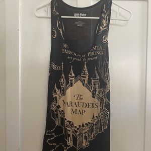 Marauders Map Harry Potter tank (hot topic)